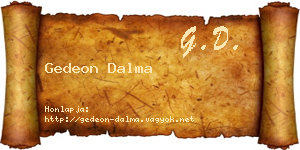 Gedeon Dalma névjegykártya